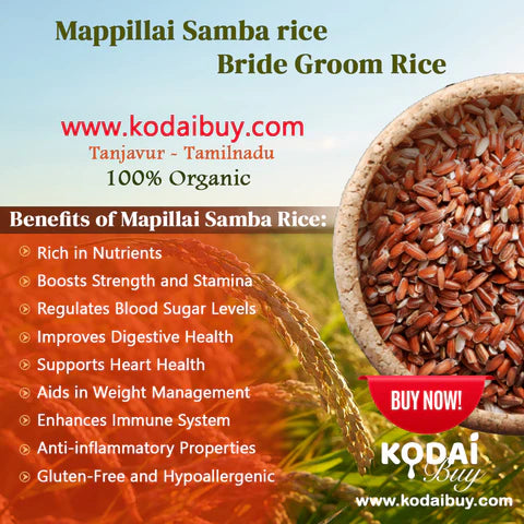 Organic mapillai samba rice