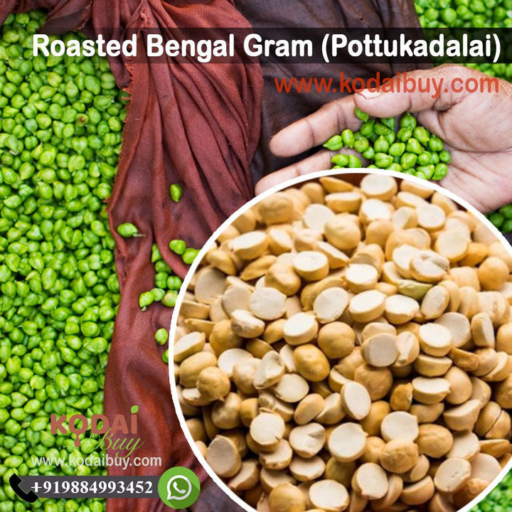 Bengal Gram, Pottukadalai, Roasted Bengal Gram | KodaiBuy