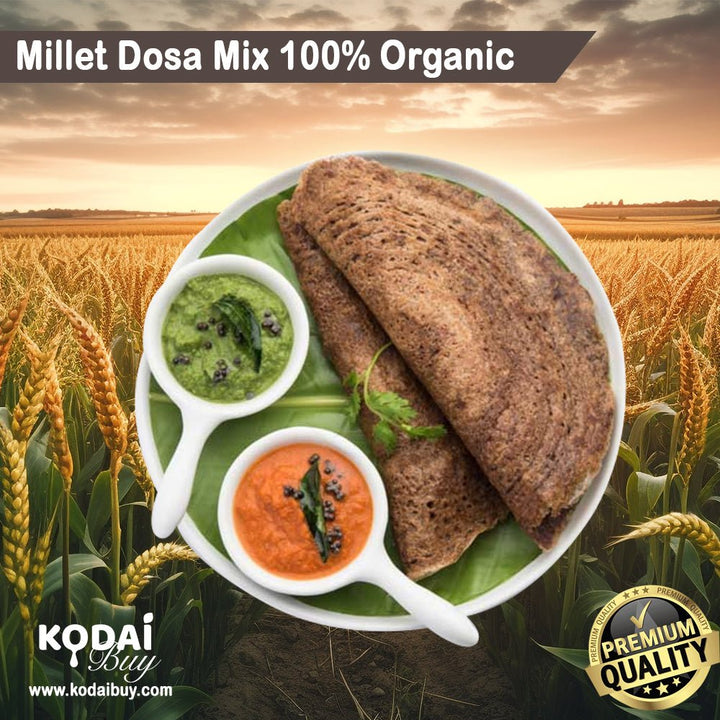 Millet Dosa Mix, Dosa Mix, Organic Dosa Mix, Ragi dosa batter | KodaiBuy