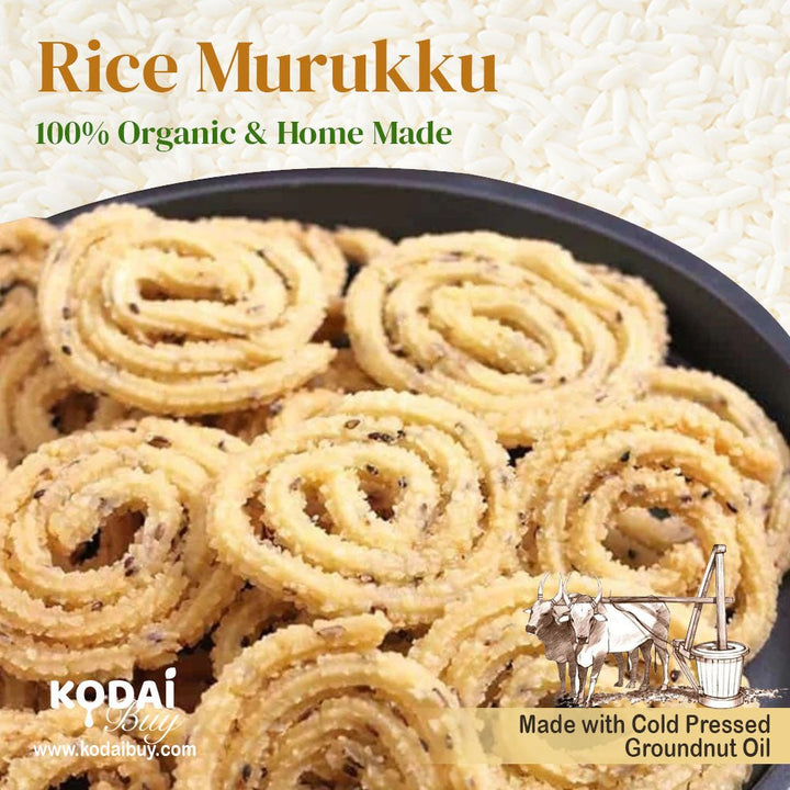 Arisi Murukku, Rice Murukku, Organic Rice Murukku | KodaiBuy